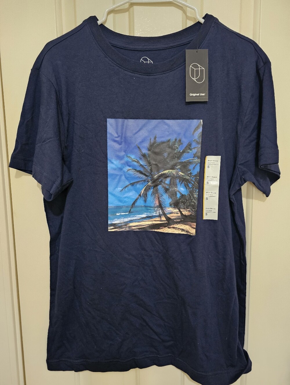 Original Use Navy Graphic Palm Beach Tee